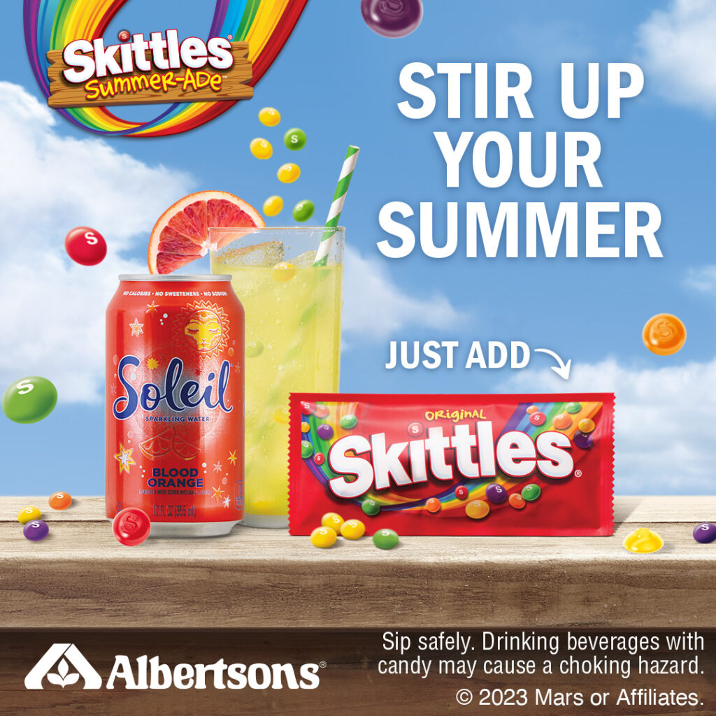 Skittles Summer-Ade Stir Up Your Summer Albertsons ad