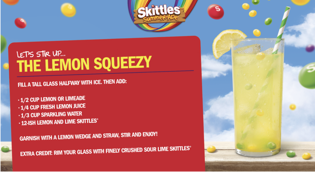 Skittles Summer-Ade Lemon Squeezy Recipe