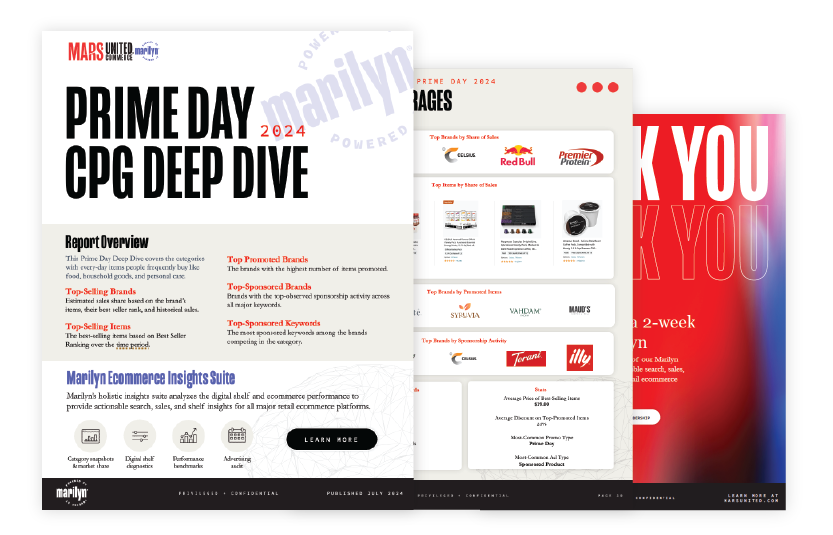 Mars United - Prime Day CPG Deep Dive Landing Page