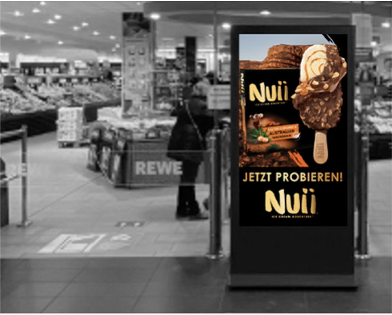 Rewe Group digital Screen